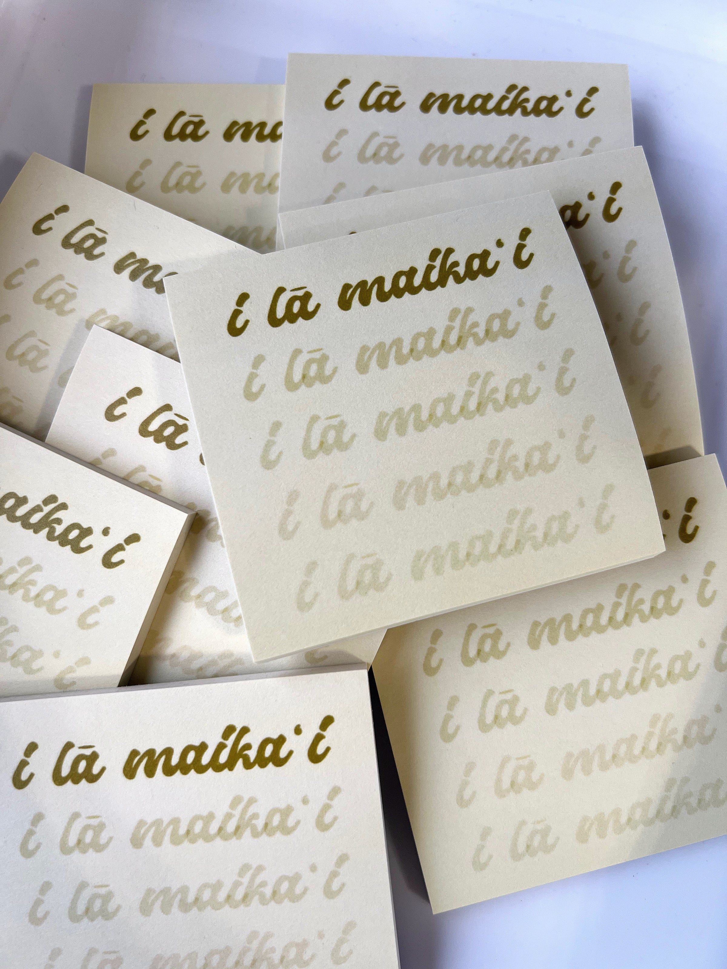 I LĀ MAIKA'I POST IT NOTES