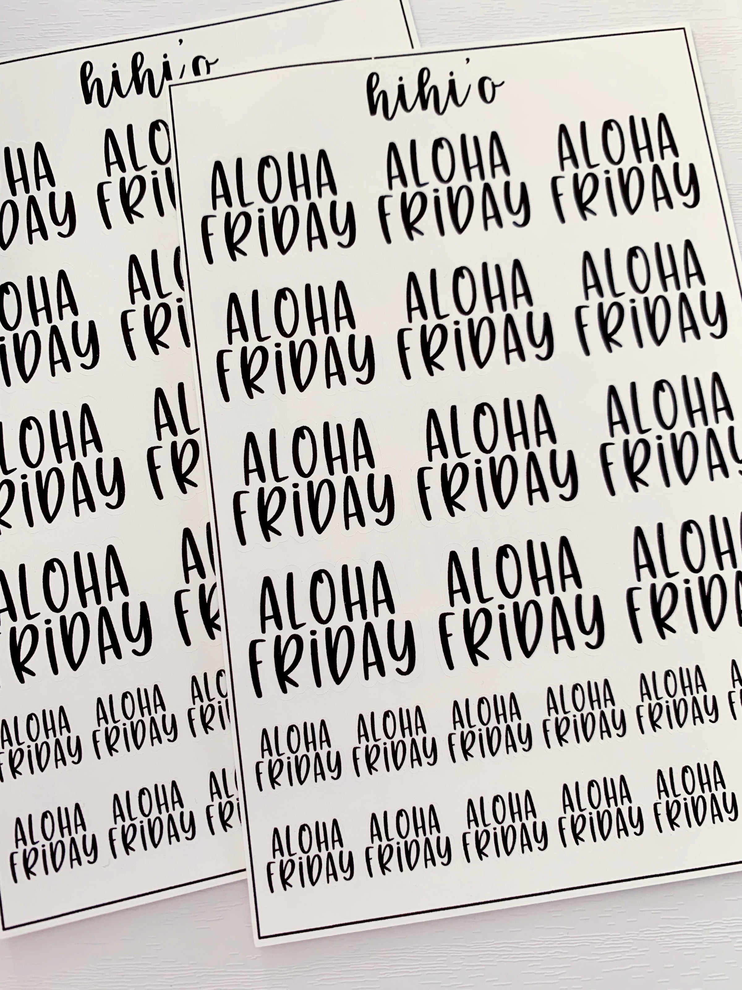 ALOHA FRIDAY PEPILI ʻALEMANAKA